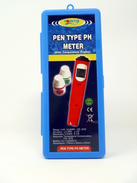 pH-Meter mit Temperaturanzeige