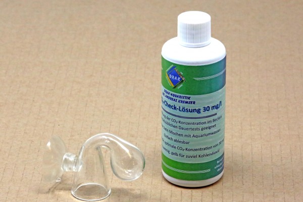 CO2 - Dauertestset - Dropchecker mit Testlösung für 30 mg/l